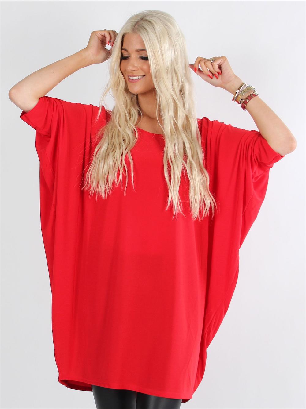 Rimini - Elastisk kjole med flagermusærmer